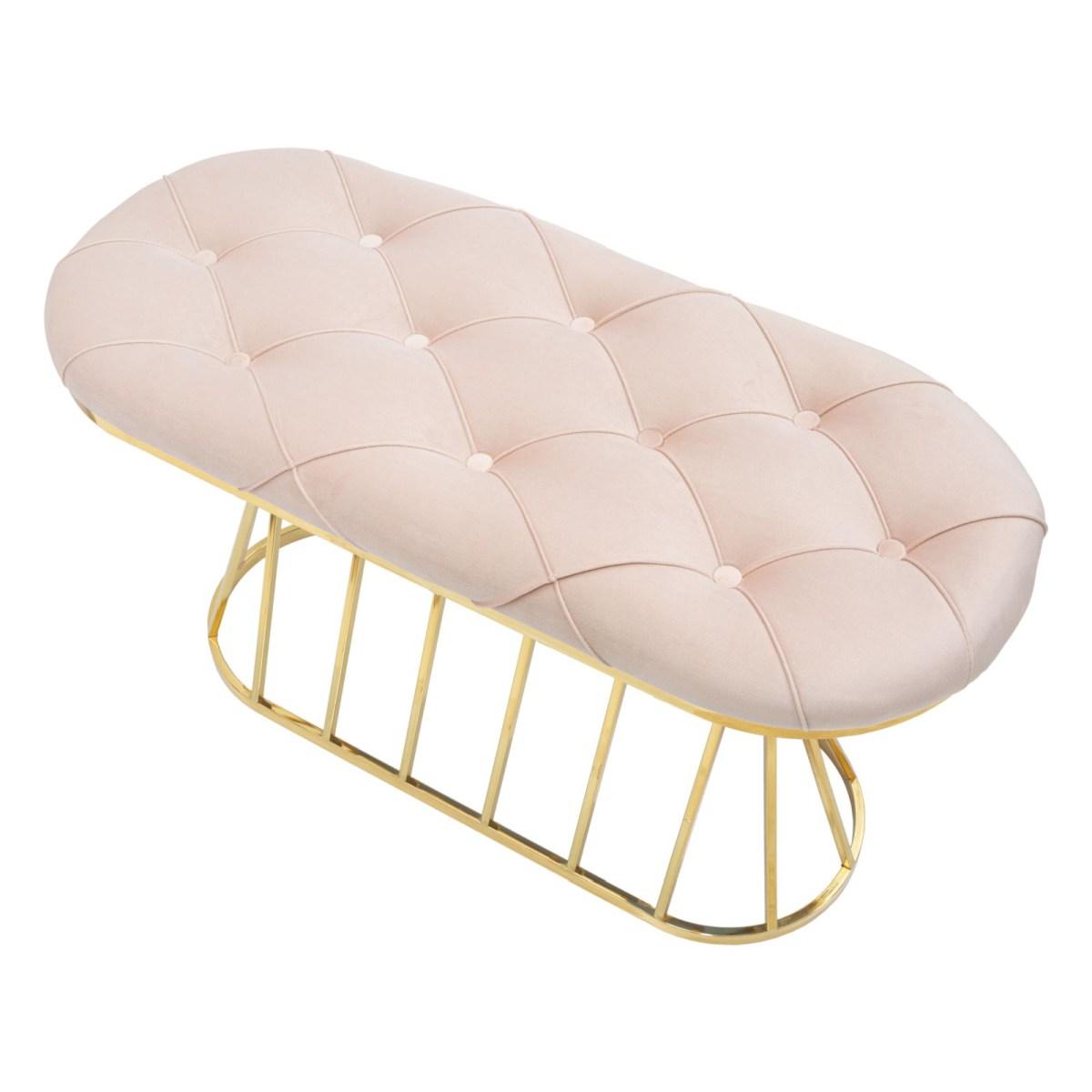 Panca Zig Rosa cm.91x38x52