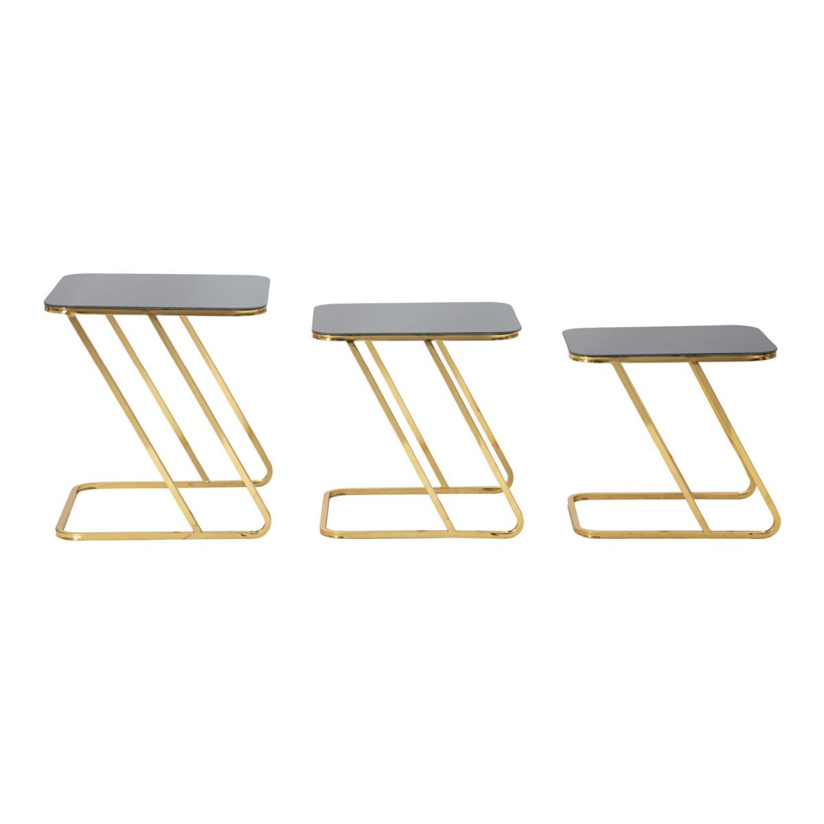 Tavolinetti Simple Set 3Pz cm.44x50,5x55,5-39x49x51-34x47x45