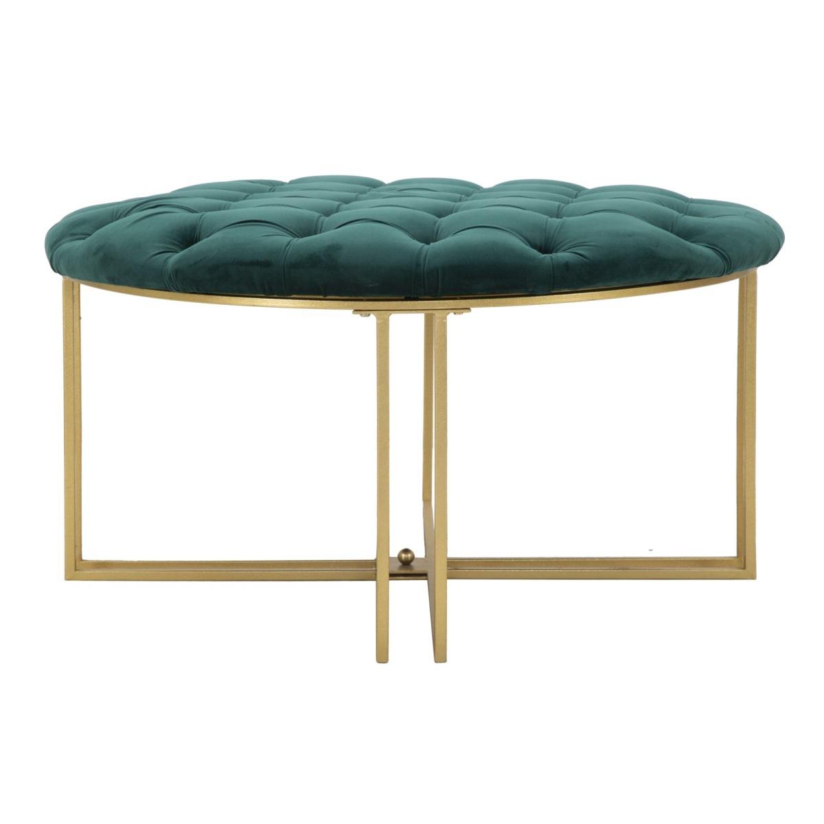 Pouf x Verde cm.Ø90x49