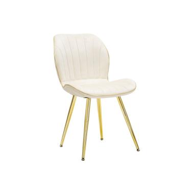 Sedia Paris Space Crema /Gold Set 2 Pz Cm 46x58x77