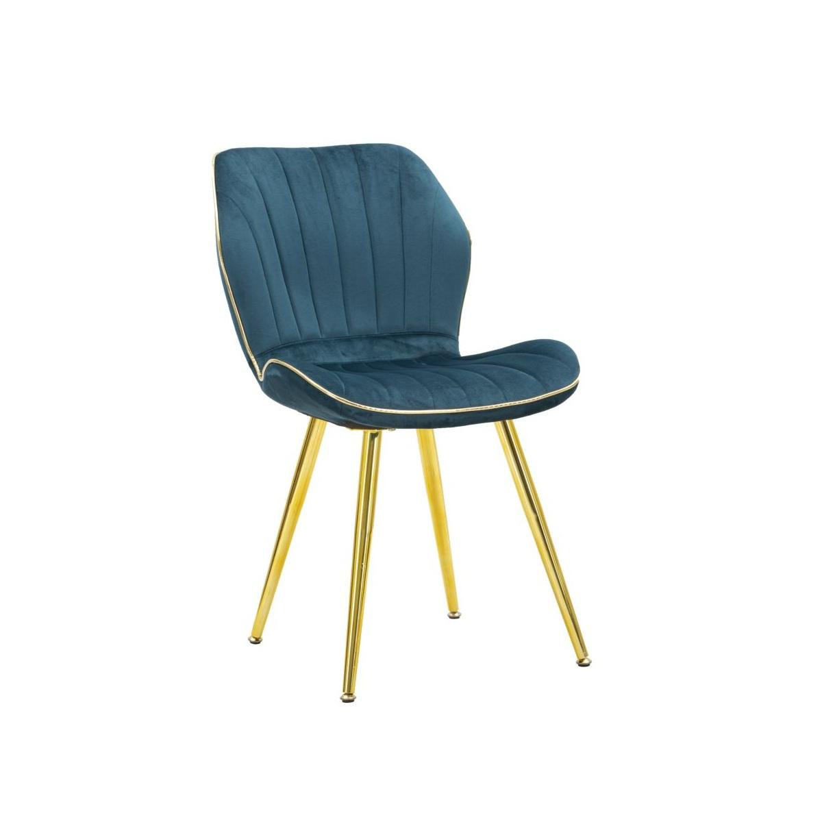 Sedia Paris Space Ottanio/Gold Set 2 Pz cm.46x58x77