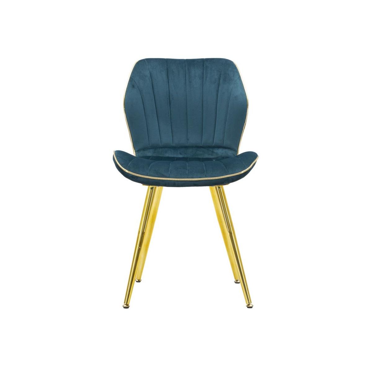 Sedia Paris Space Ottanio/Gold Set 2 Pz cm.46x58x77