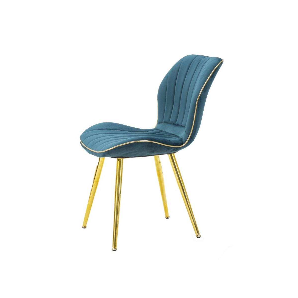 Sedia Paris Space Ottanio/Gold Set 2 Pz cm.46x58x77