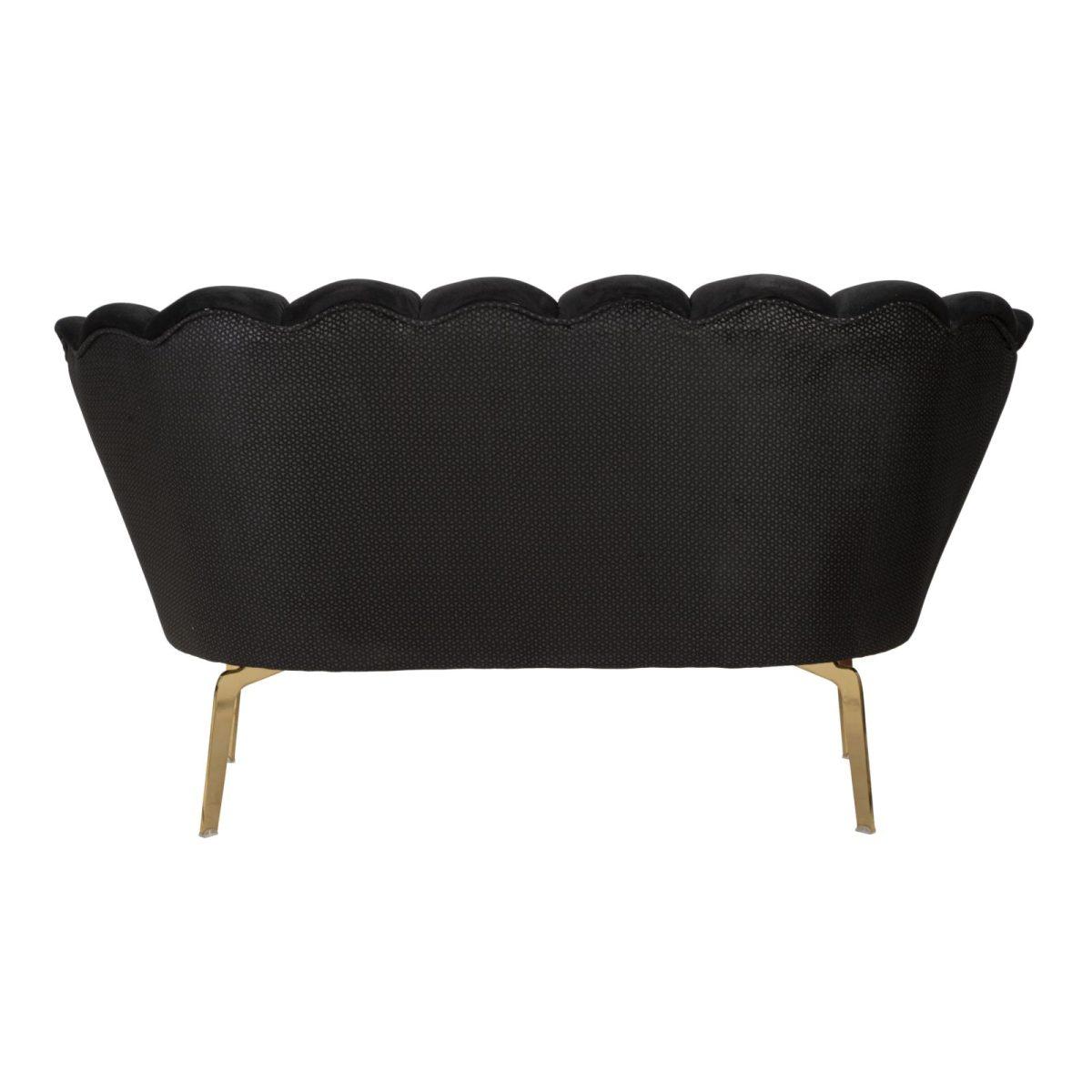 Divano Vienna Plus Nero cm.136x76x78