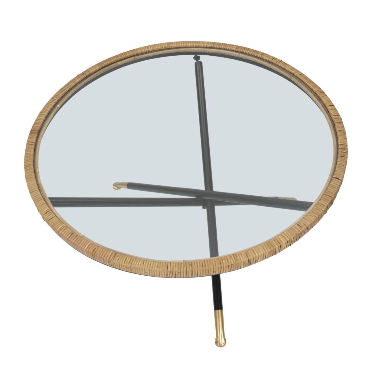 Tavolo Da Caffe' Saint Barth Rotondo cm.Ø80x46,5
