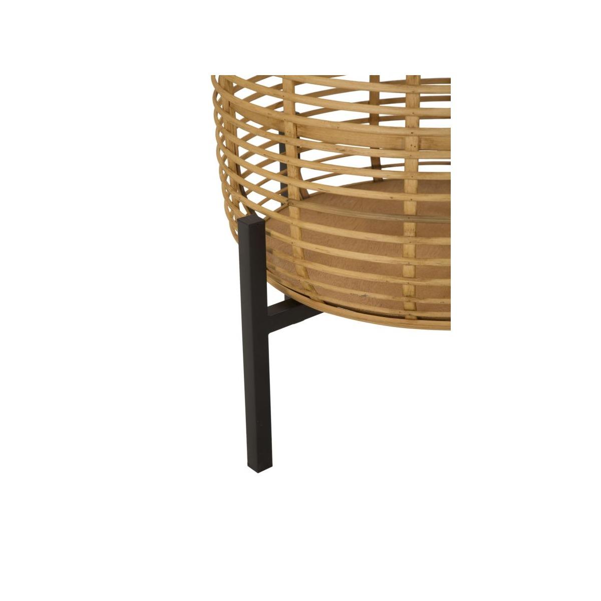 Porta Vasi Rattan Coppia cm.Ø41x47-33x39