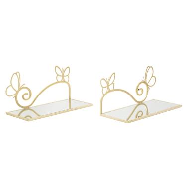 Comodino Mensola Butterfly Coppia cm.41,5x18x21