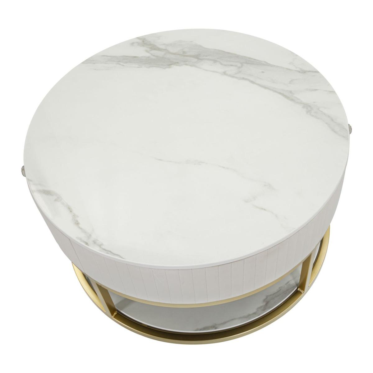 Tavolo Da Caffe' Montpellier Crema cm.Ø75x36