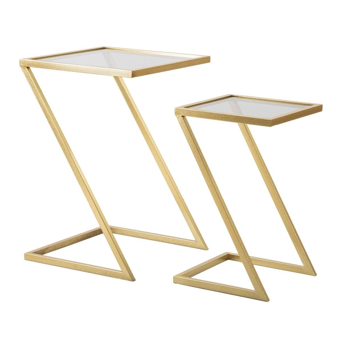 Tavolinetti Z Coppia cm.40x40x60-30x30x50