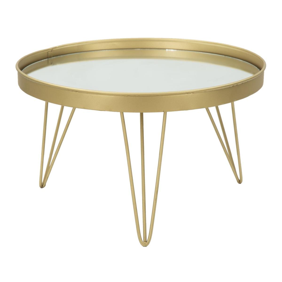 Svuota Tasche Glam Gold/Mirror cm.Ø36,5x22