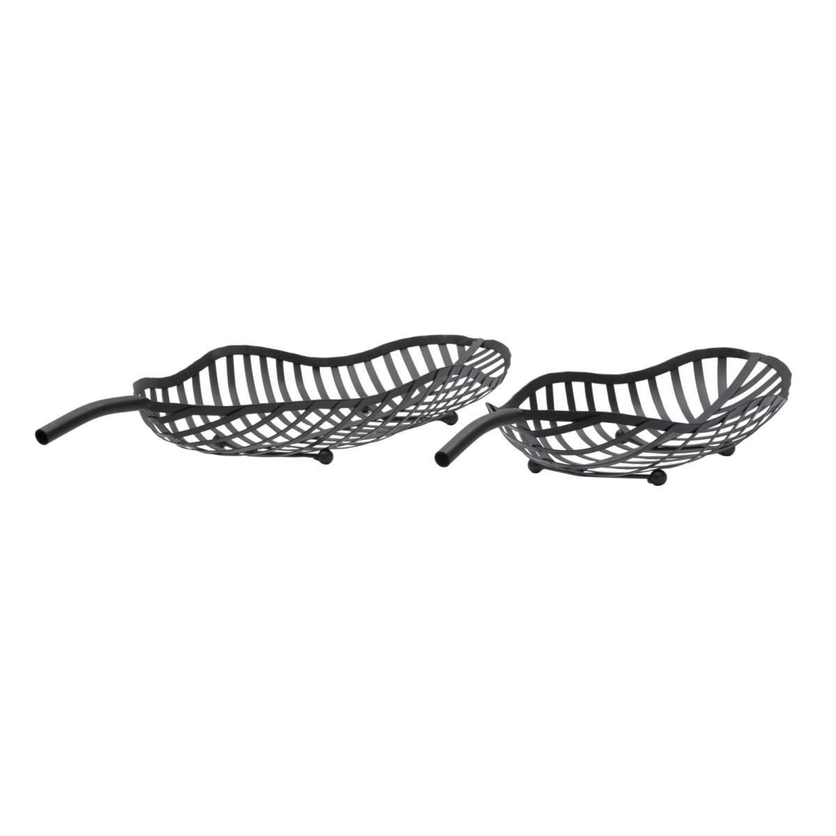 Svuota Tasche Foglia Black Coppia cm.61x25x7,5-55x20x7,5