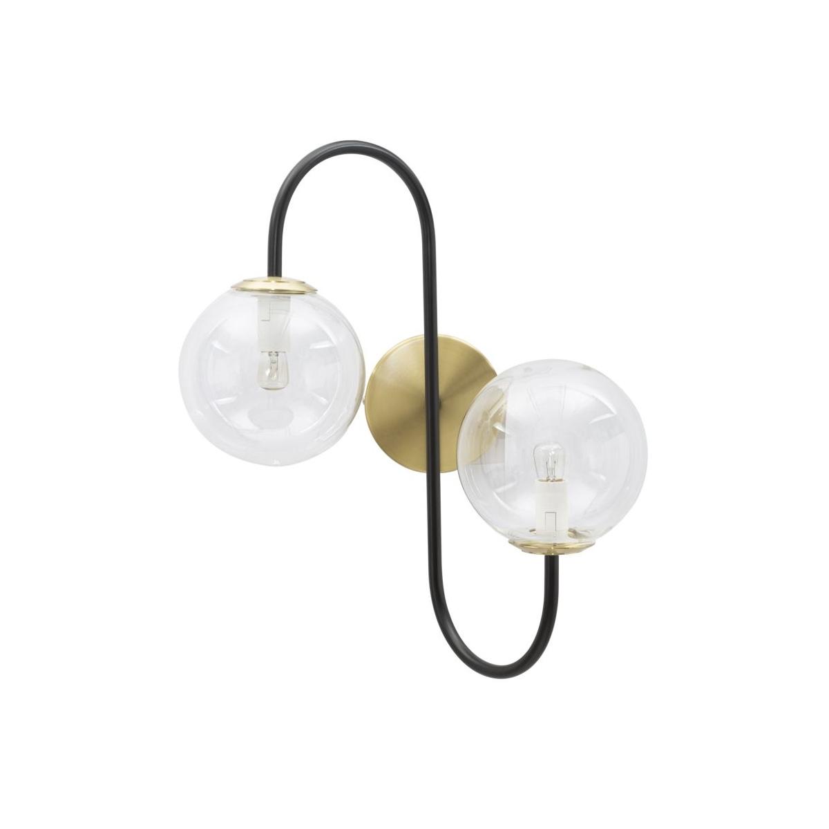 Lampada Muro Iron Black cm.36x24x45