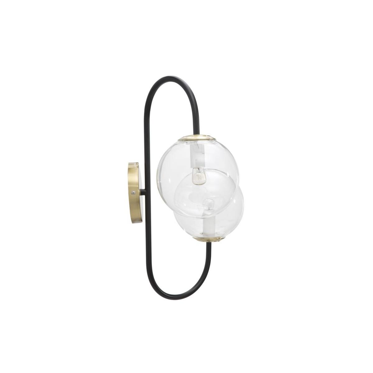 Lampada Muro Iron Black cm.36x24x45