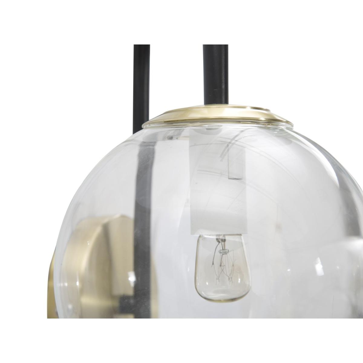 Lampada Muro Iron Black cm.36x24x45