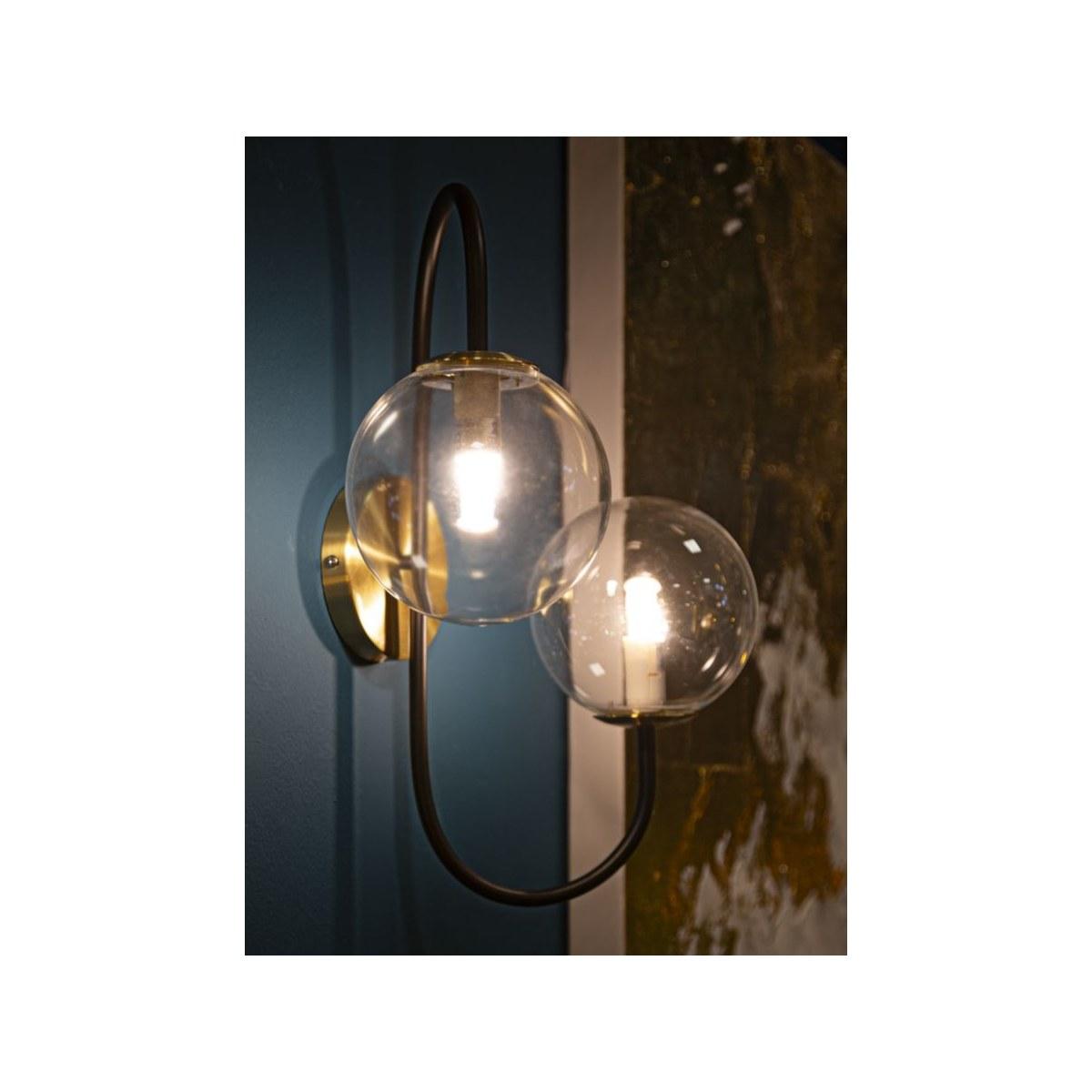 Lampada Muro Iron Black cm.36x24x45