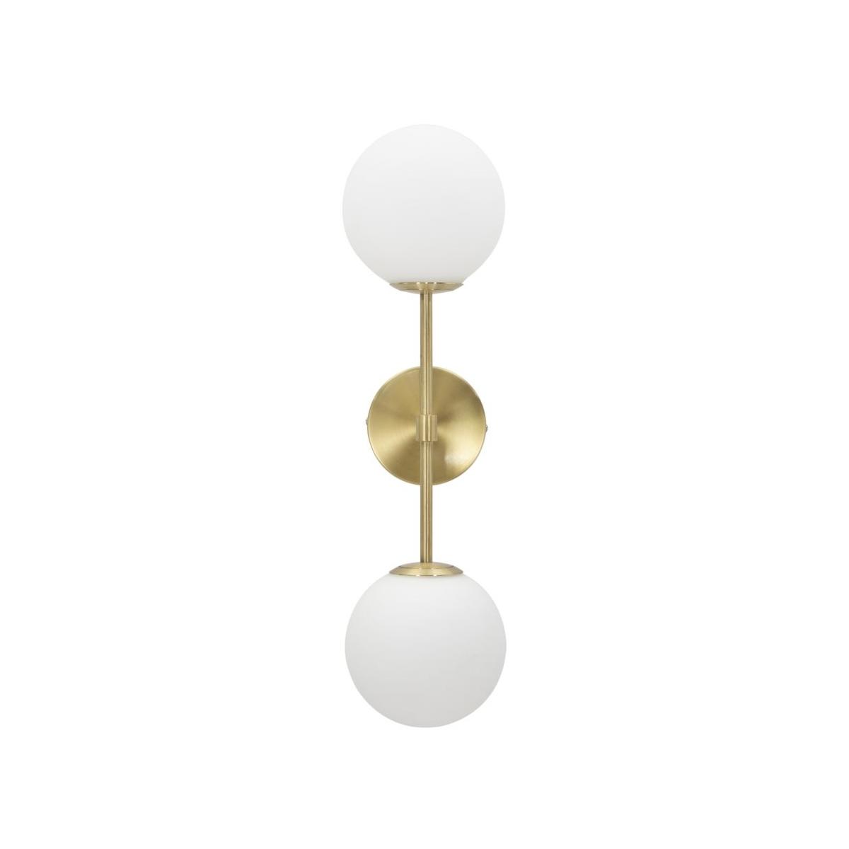 Lampada Muro Glamy Doppia cm.15x21x55