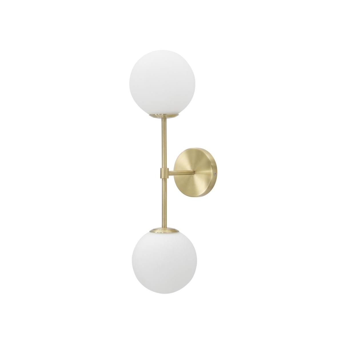 Lampada Muro Glamy Doppia cm.15x21x55