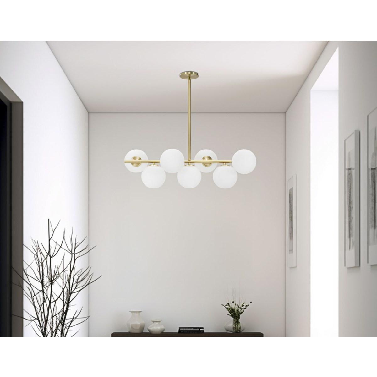 Lampadario Glamy 7 Luci cm.81x30x74
