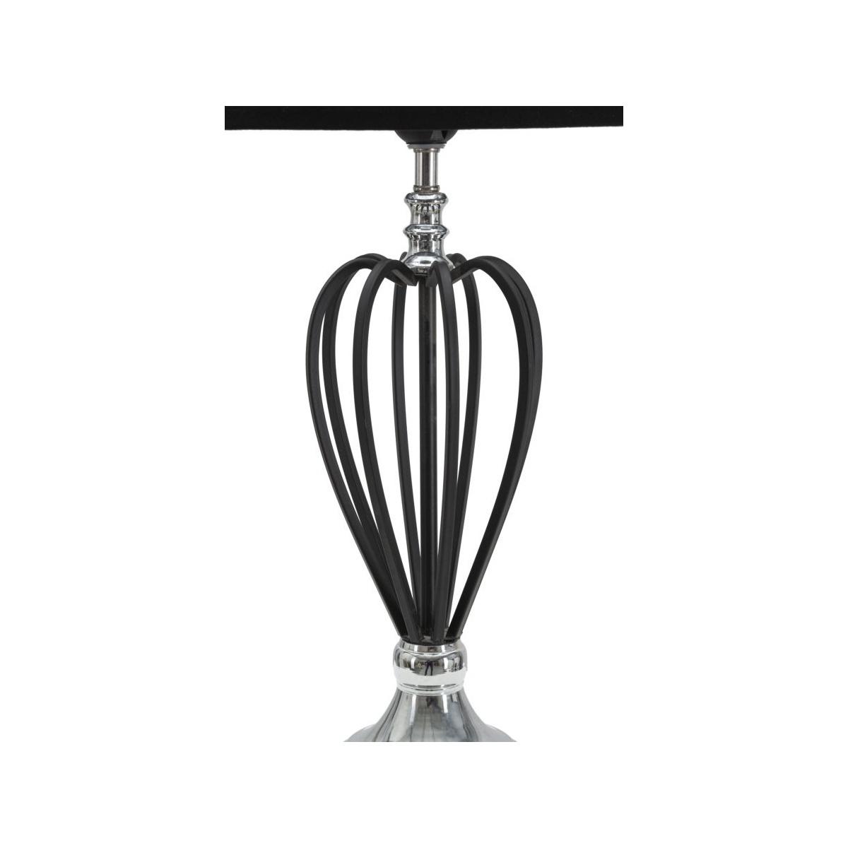 Lampada Da Tavolo Darky Silver cm.Ø28x56
