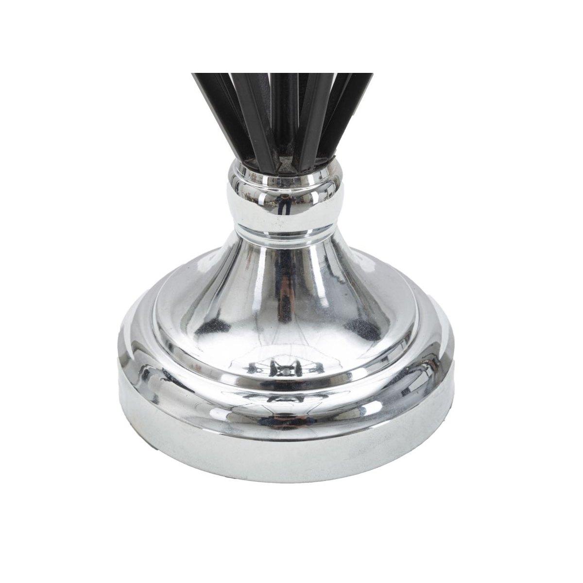 Lampada Da Tavolo Darky Silver cm.Ø28x56