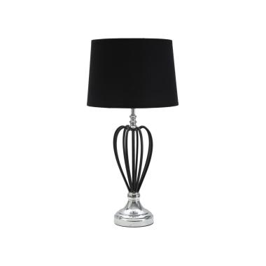 Lampada Da Tavolo Darky Silver cm.Ø28x56