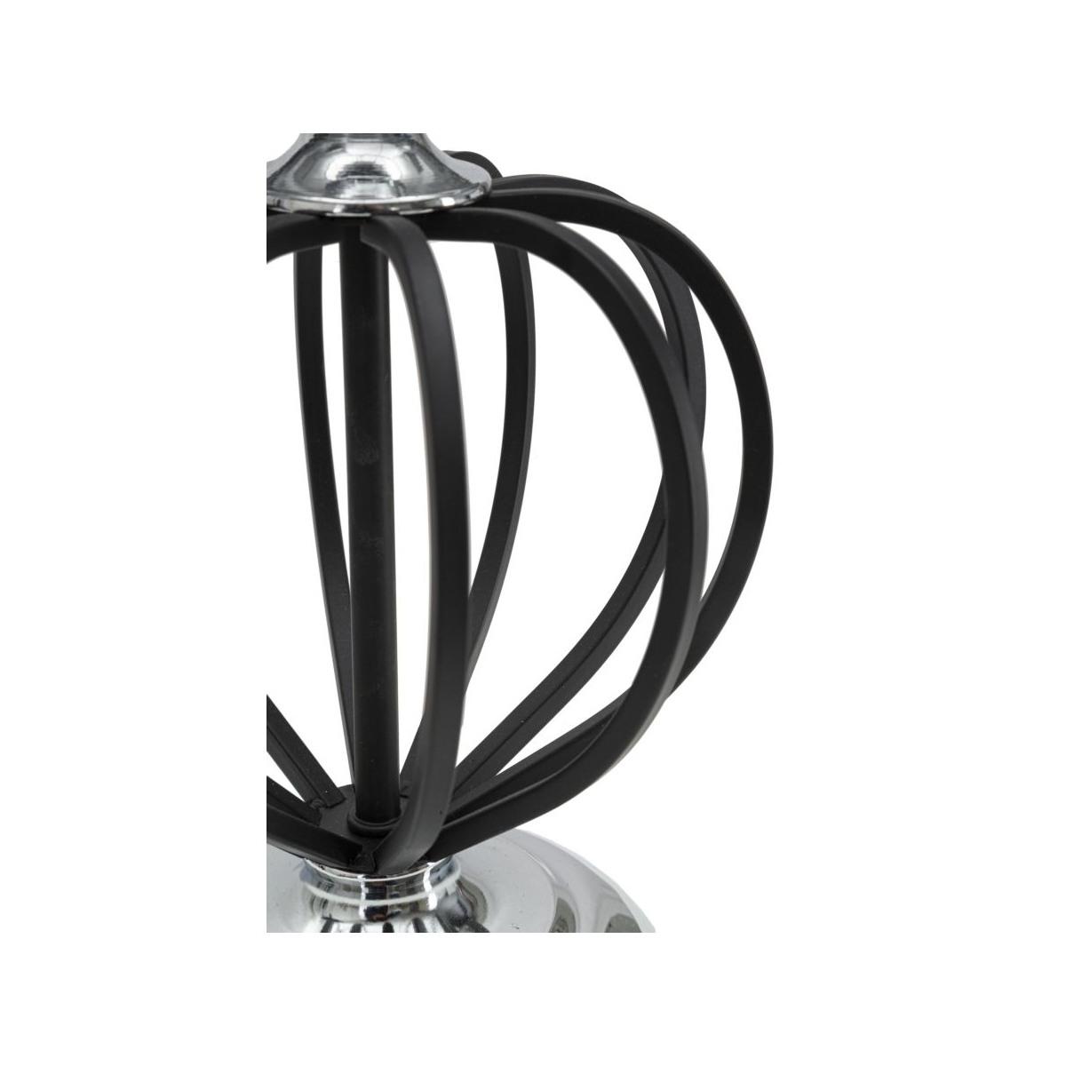 Lampada Da Tavolo Darky Silver cm.Ø28x44,5