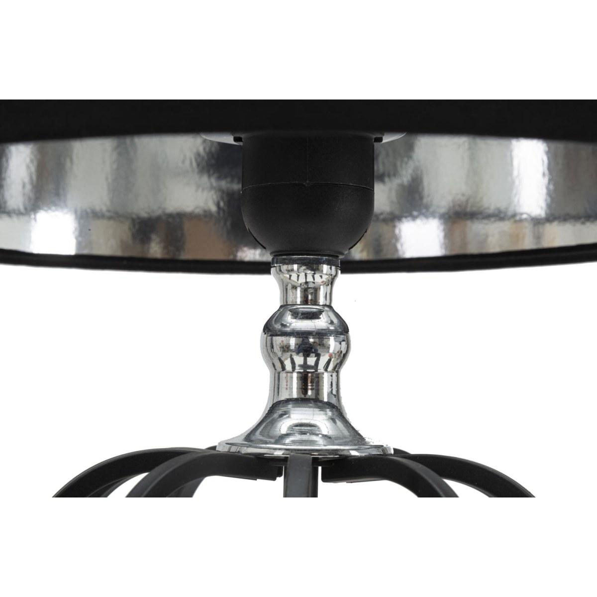 Lampada Da Tavolo Darky Silver cm.Ø28x44,5