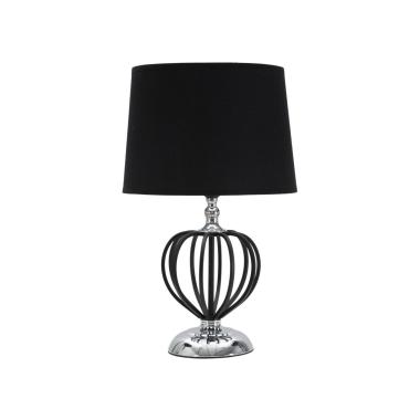 Lampada Da Tavolo Darky Silver cm.Ø28x44,5