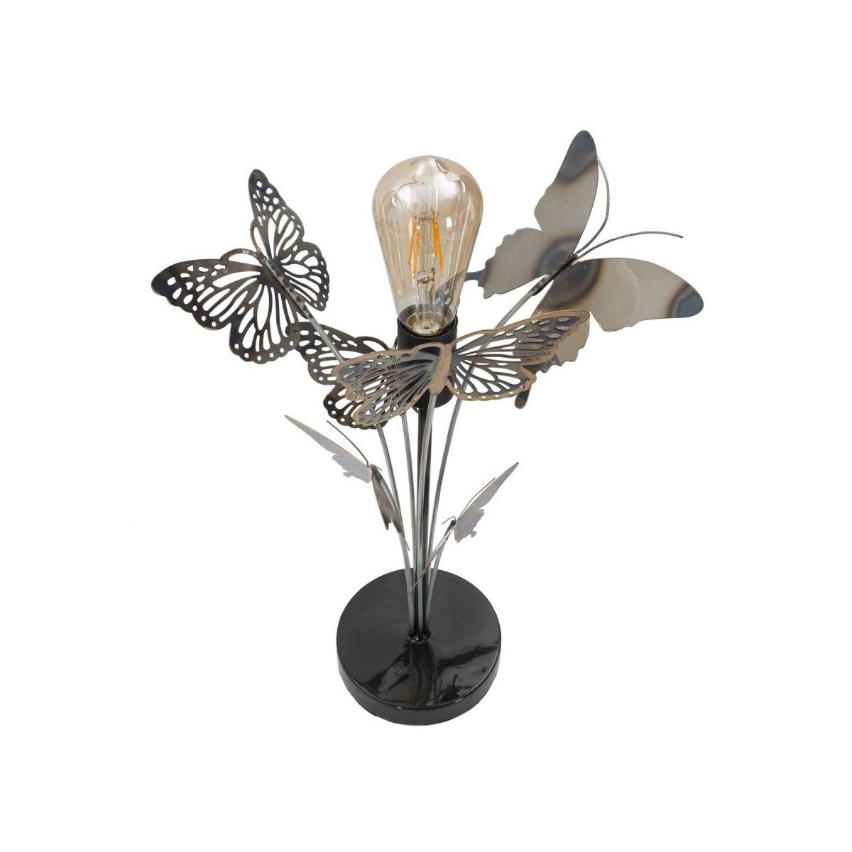 Lampada Da Tavolo Farfalle cm.32x32x47