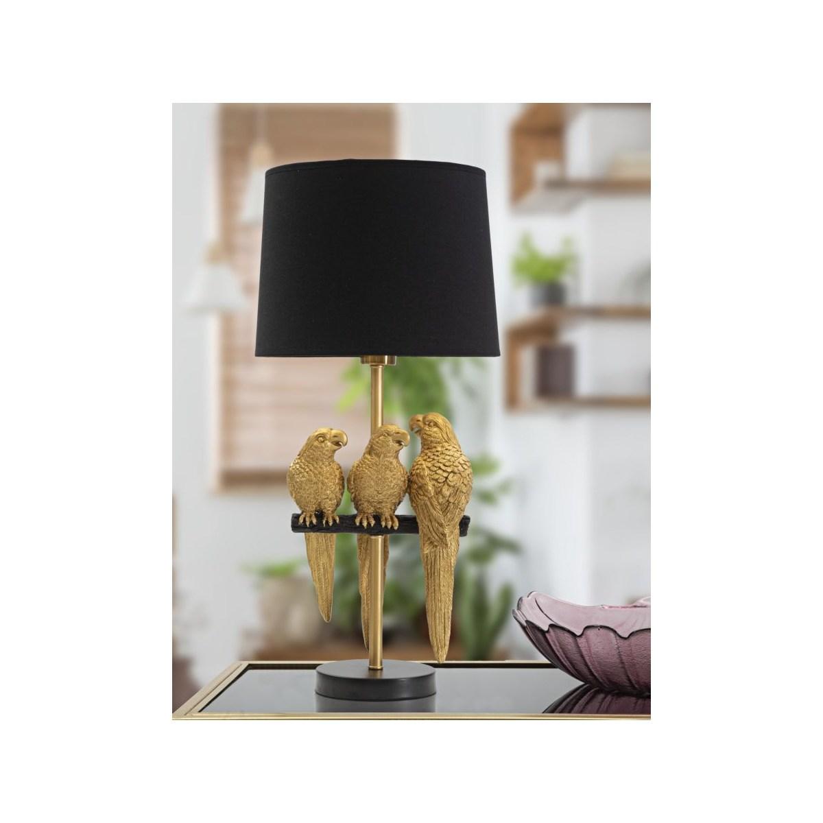 Lampada Tavolo Pappagalli cm.Ø30x62,5