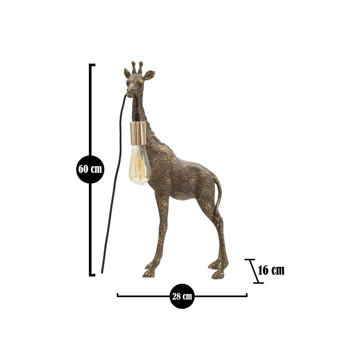 Lampada Tavolo Giraffa cm.28x16x60
