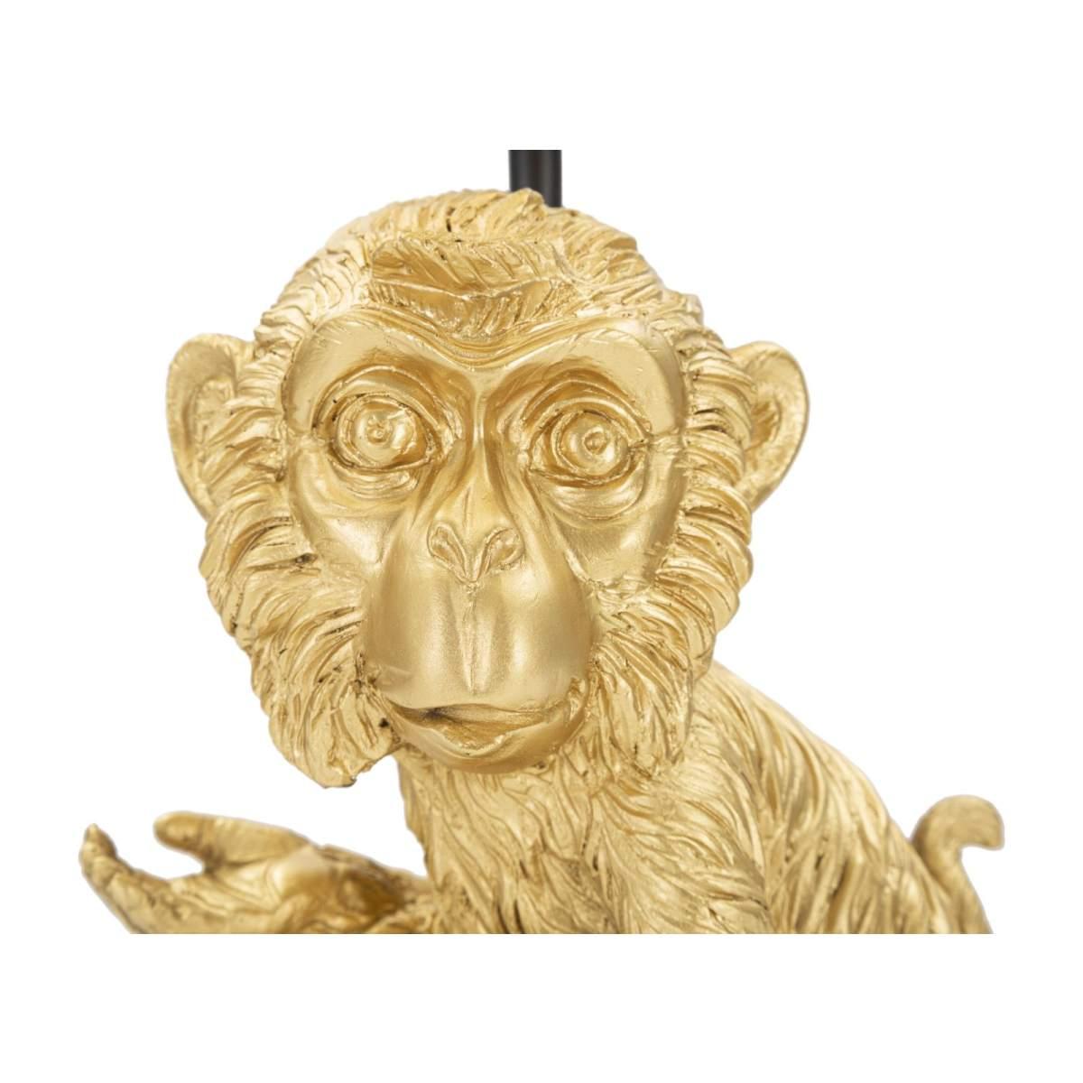 Lampada Tavolo Scultura Scimmia Seduta cm.Ø20x51,5