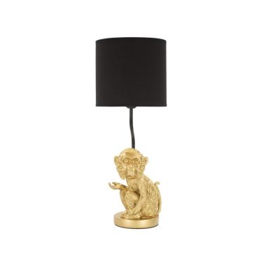 Lampada Tavolo Scultura Scimmia Seduta cm.Ø20x51,5
