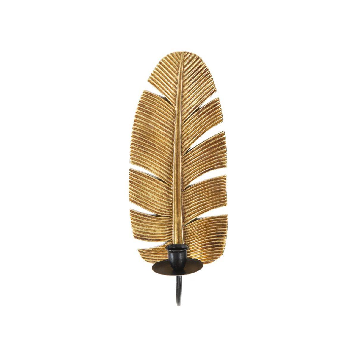 Portacandela Da Muro Leaf cm.12,8x8,9x31,2
