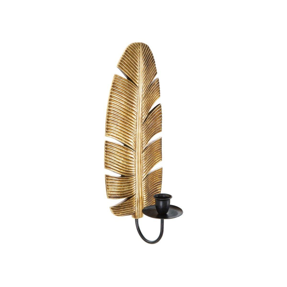 Portacandela Da Muro Leaf cm.12,8x8,9x31,2