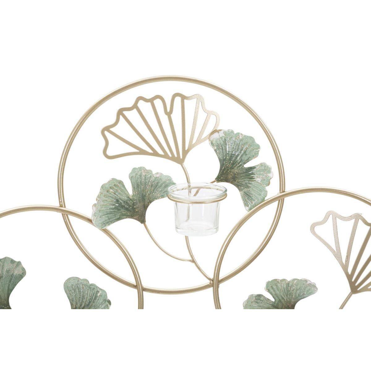 Portacandela Da Muro Greenery cm.80x7,5x35,5