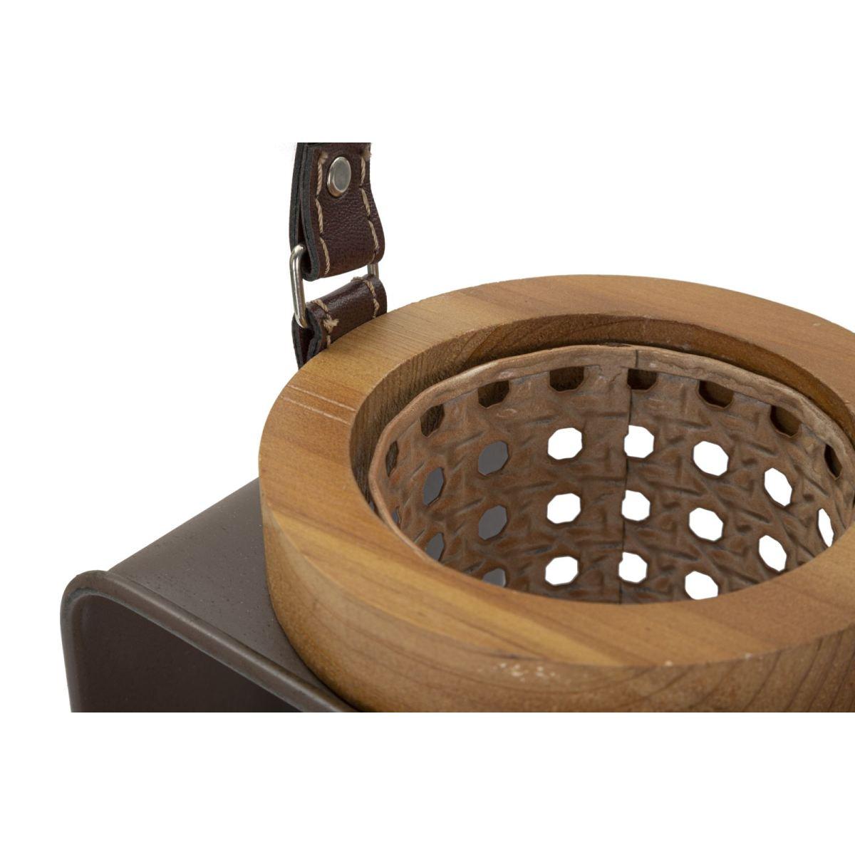 Lanterna Iron-Rattan cm.16x13x20