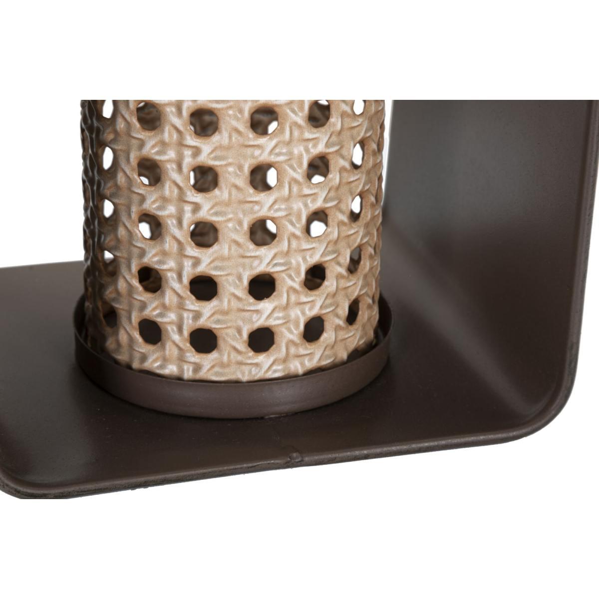 Lanterna Iron-Rattan cm.16x13x20
