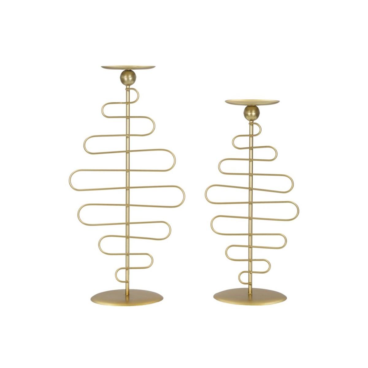 Portacandela Alid Coppia cm.25x16x51-20x16x43