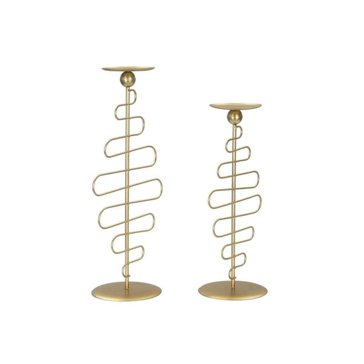 Portacandela Alid Coppia cm.25x16x51-20x16x43