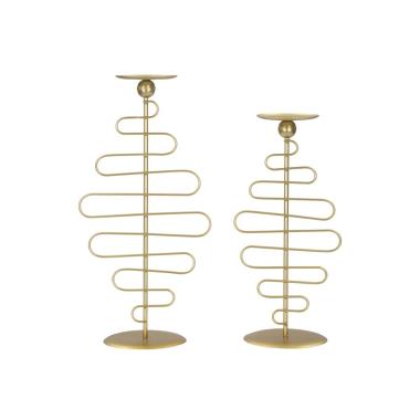 Portacandela Alid Coppia cm.25x16x51-20x16x43