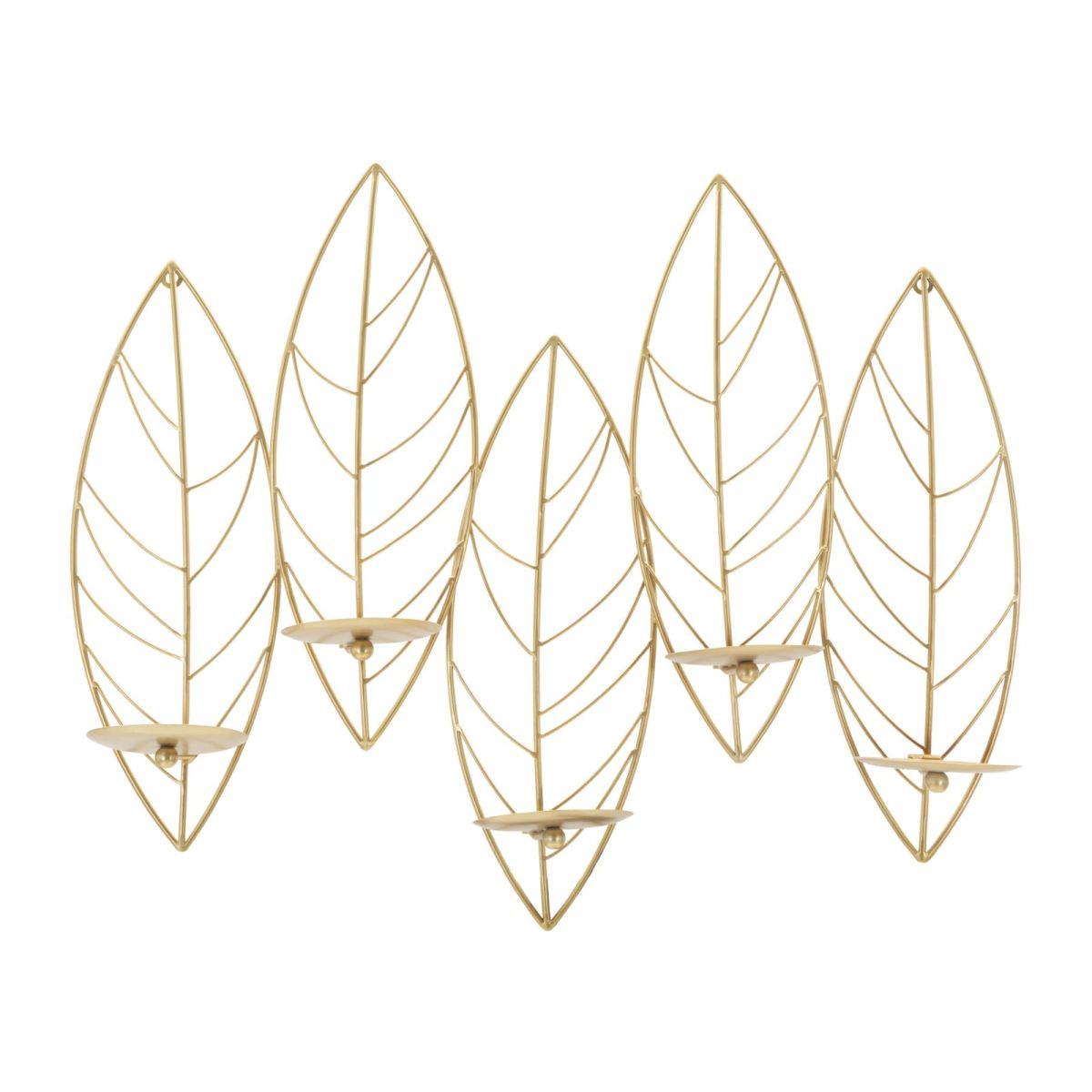 Portacandela Leaf Da Muro cm.66x14x56