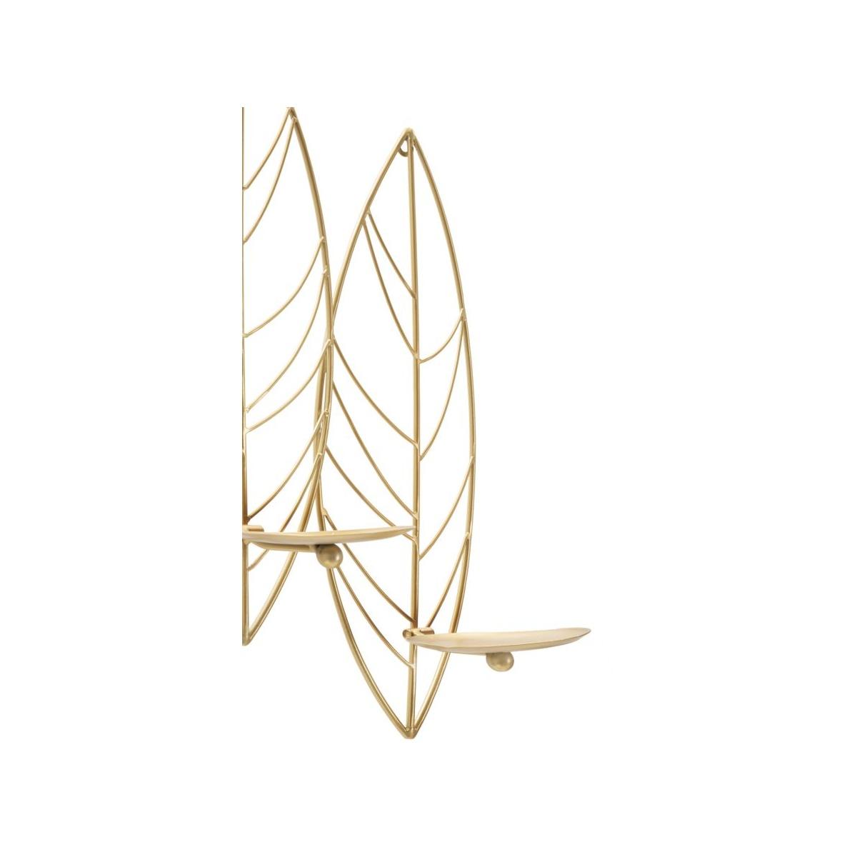 Portacandela Leaf Da Muro cm.66x14x56