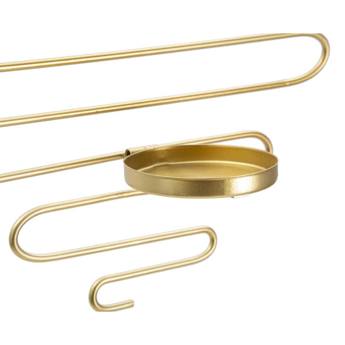 Portacandela Da Muro Alid Coppia cm.33x10x34 Vetro Non Incluso