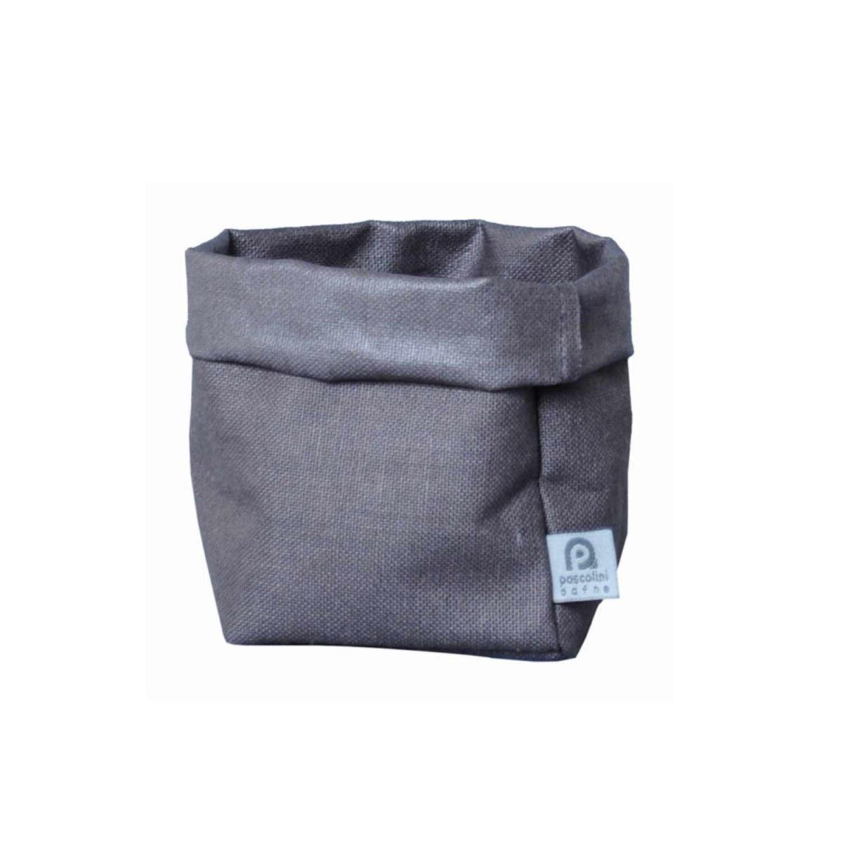 Sacchetto Portaoggetti Lino Teflon Piombo cm.11x12x20 | Dafne