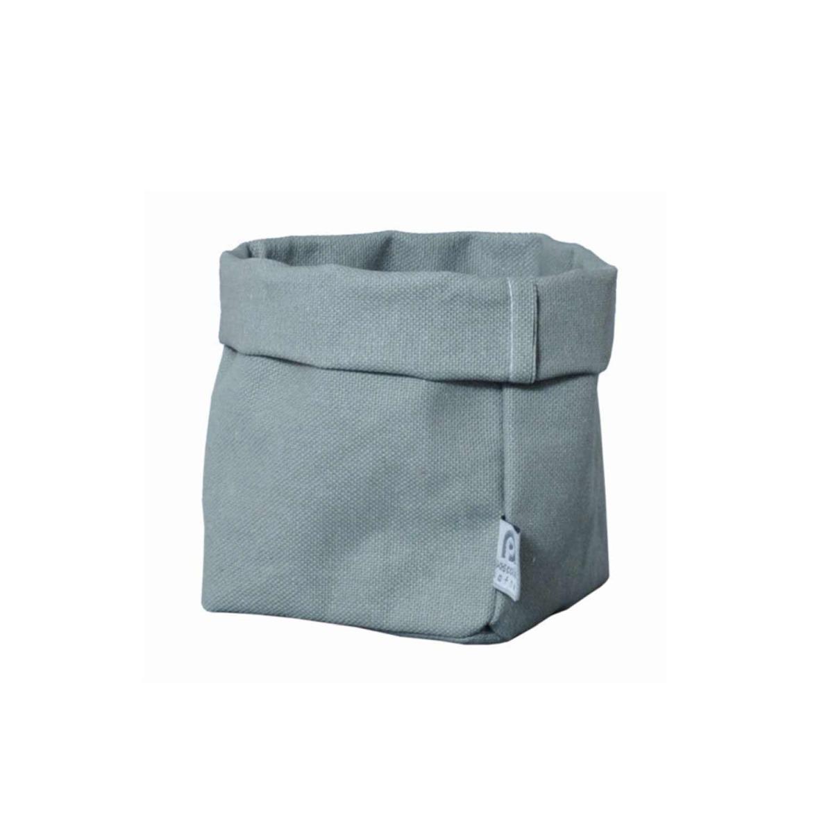 Sacchetto Portaoggetti Lino Teflon Verde cm.14x15x23 | Dafne