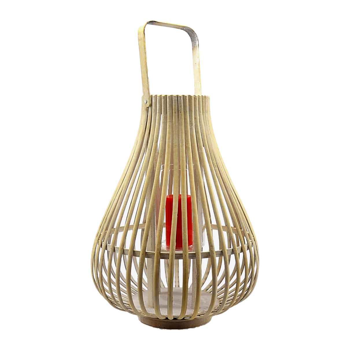 Lanterna cm.Ø30Xh42 Legno Anticato |Innova