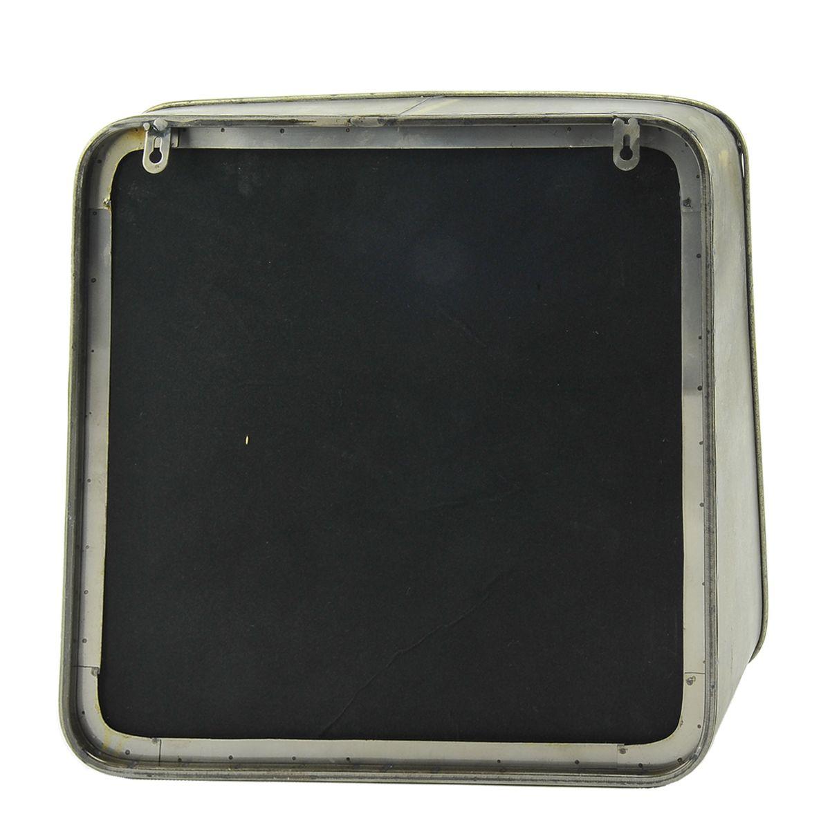 Specchio da Muro Metallo Quadrato Urban cm.41x13x41 | Innova