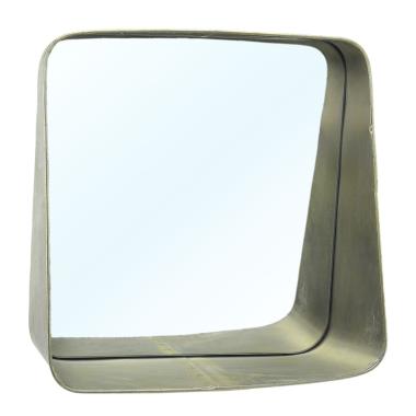 Specchio da Muro Metallo Quadrato Urban cm.41x13x41 | Innova