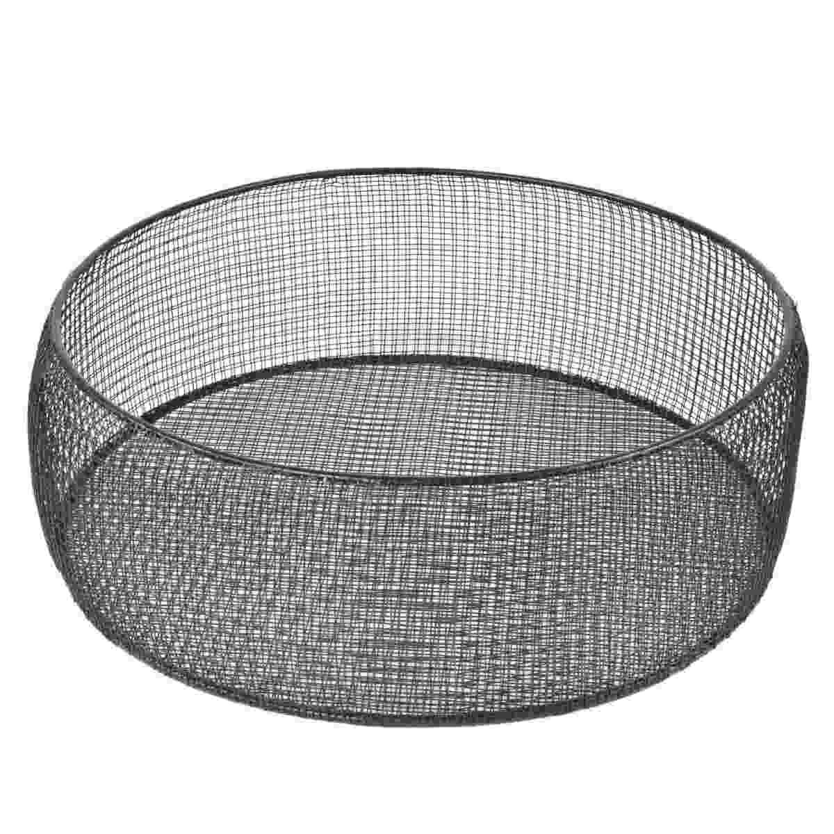 Portavaso Metallo Rete Nero cm.Ø34x12 | Innova
